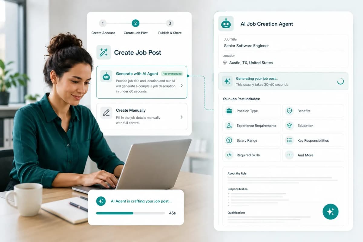 Generate Your Job Post with AI Agent or Create Manually
