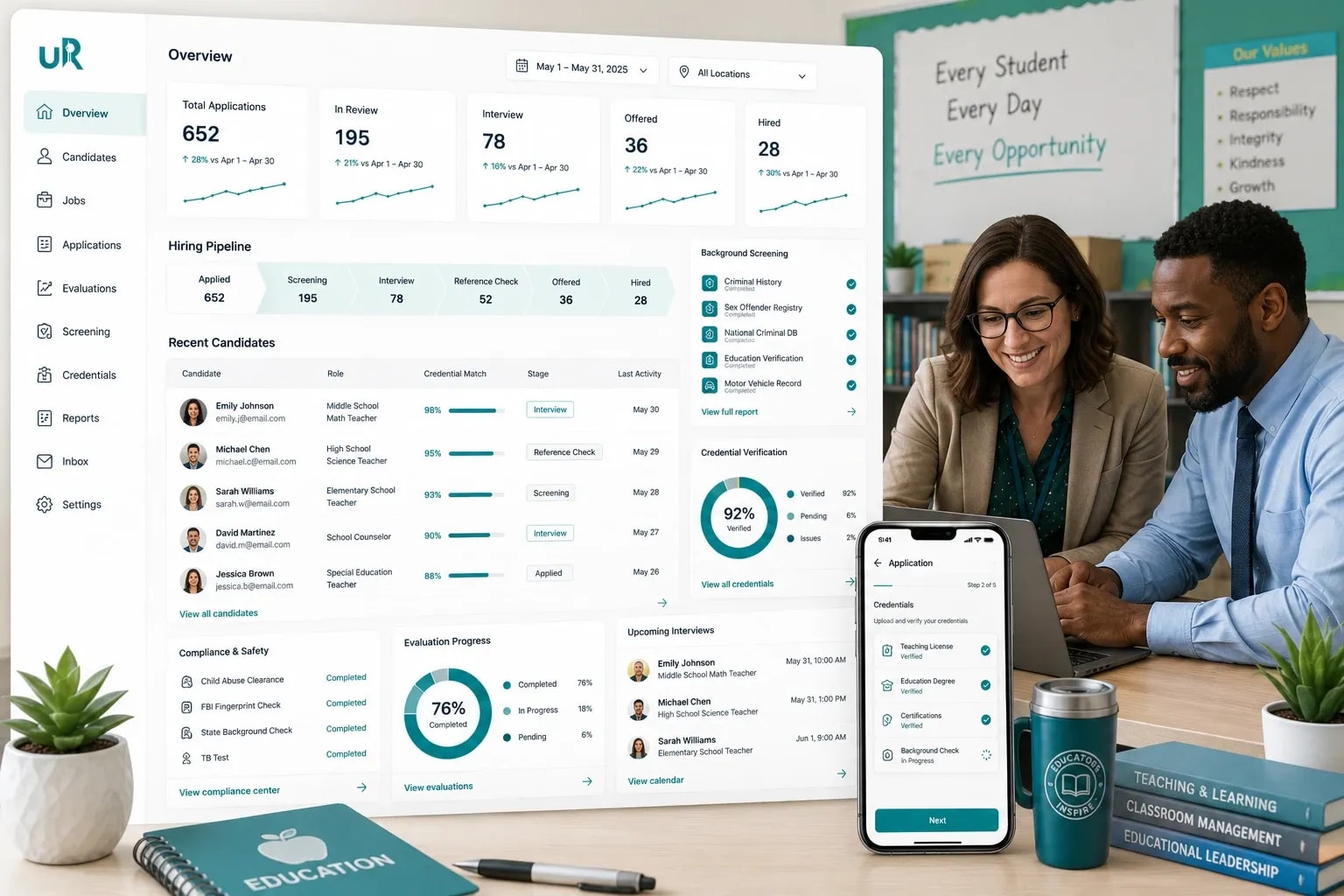 Education Recruitment Software Built to Hire Teachers, Administrators & School Staff With Confidence